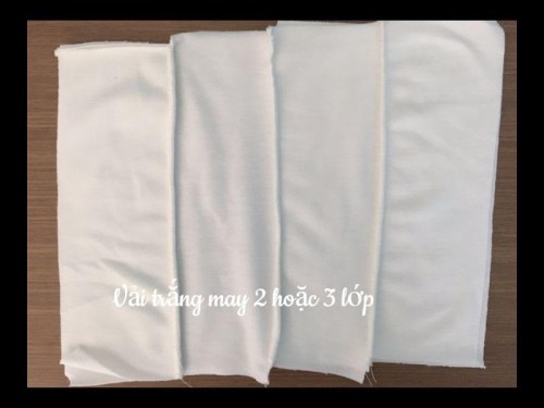 Vải trắng may 2 hoặc 3 lớp - Công Ty TNHH Sản Xuất Thương Mại Đầu Tư Hoàng Mai